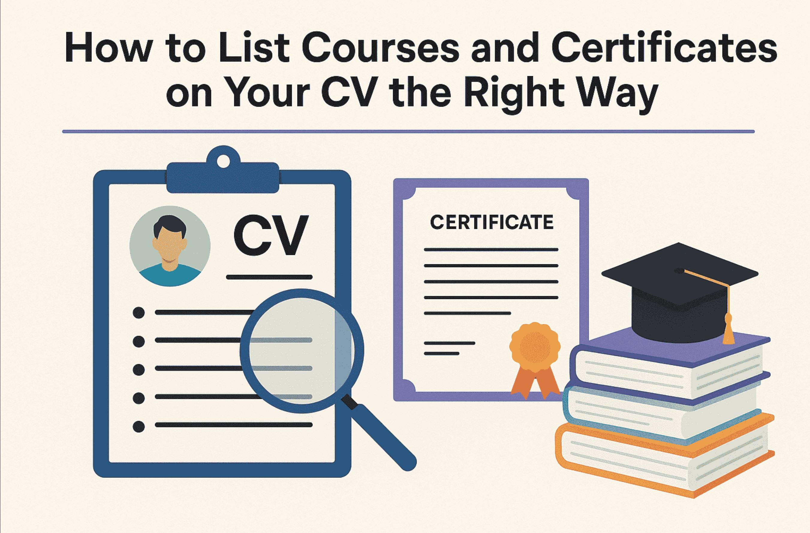 CV sáng giá không thể thiếu chứng chỉ và thành tích