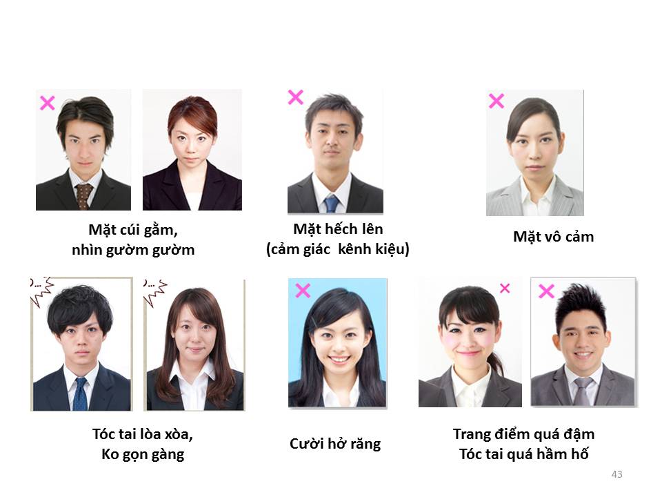Biểu cảm phù hợp khi chụp ảnh cho CV