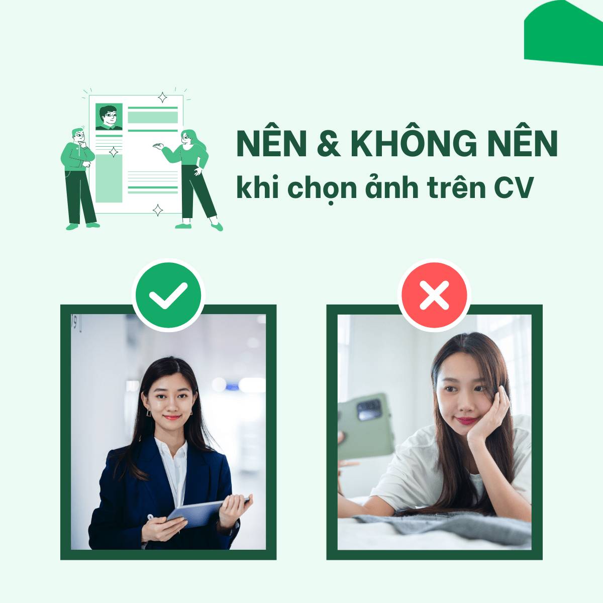 Gợi ý chọn ảnh CV chuyên nghiệp và những lỗi cần tránh