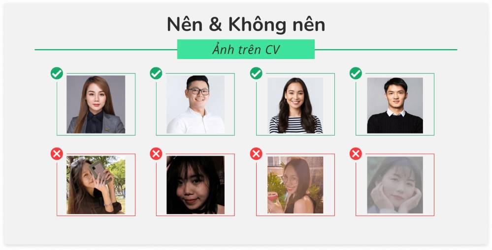 Các tiêu chí chọn ảnh CV đúng cách và tránh sai sót