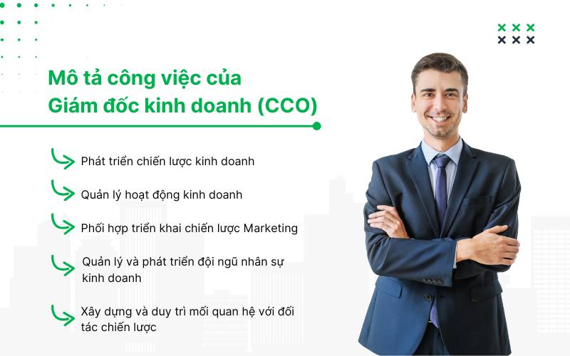 Giám đốc Kinh doanh đảm nhận những vai trò nào?