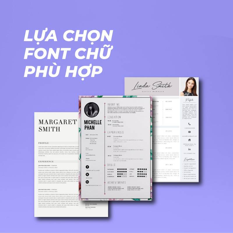 Chọn lựa kiểu chữ phù hợp cho CV của bạn