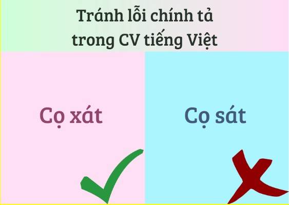 Tránh mắc lỗi chính tả trong CV tiếng Việt để giữ tính chuyên nghiệp