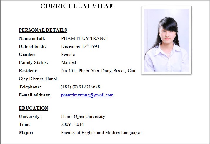 Sai lầm cần tránh khi điền thông tin cá nhân trong CV xin việc thủ kho