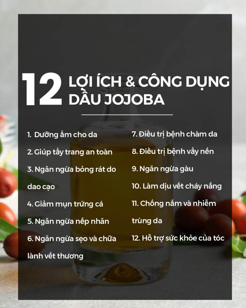 Khám phá 12 tác dụng của dầu jojoba trong làm đẹp
