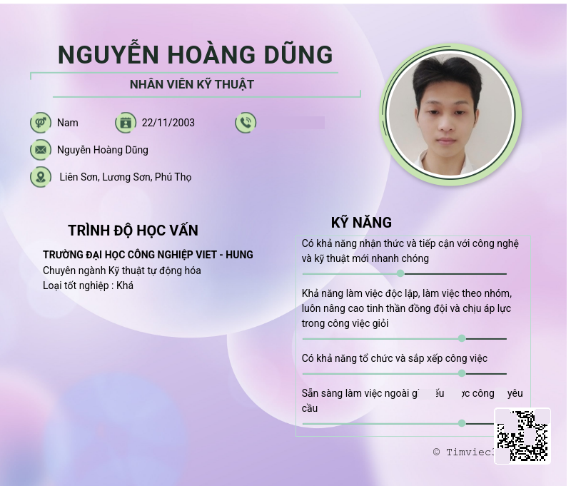 CV ứng viên