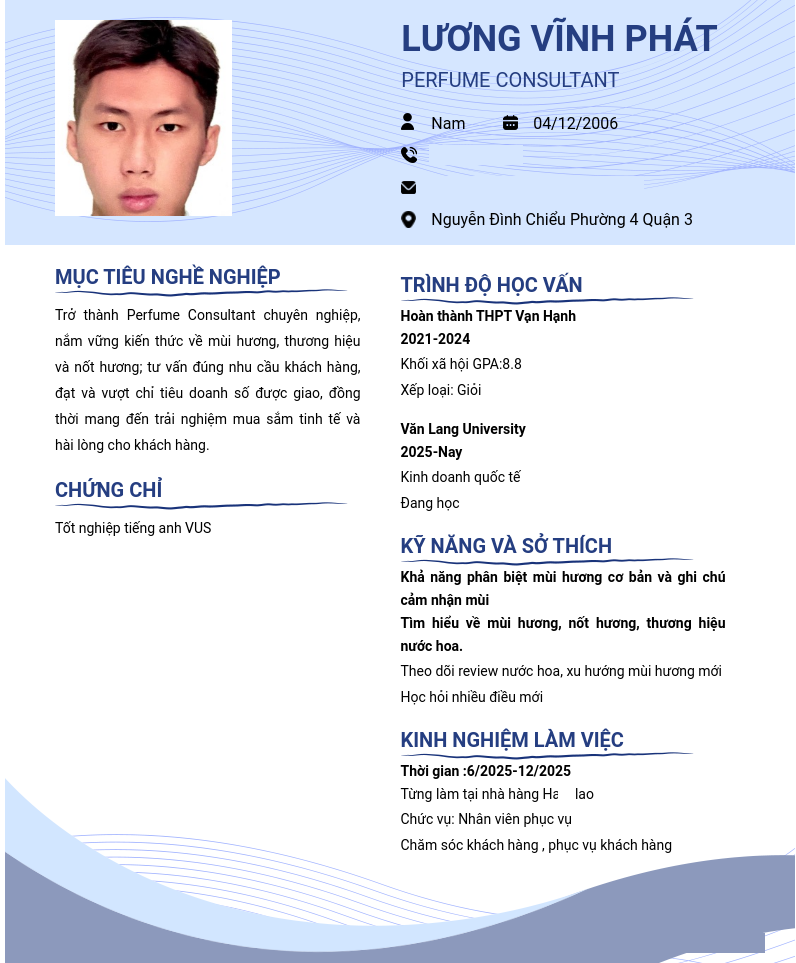 CV ứng viên