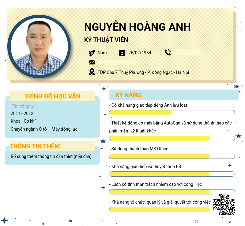 CV ứng viên