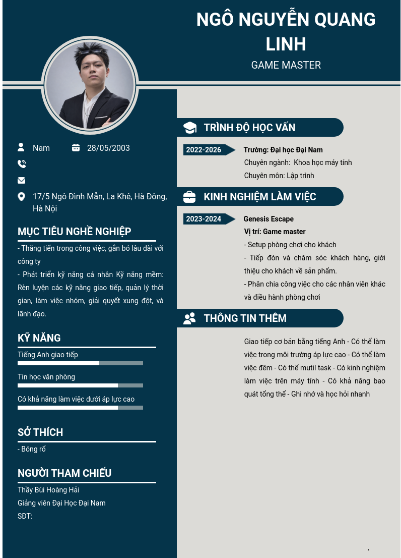 CV ứng viên