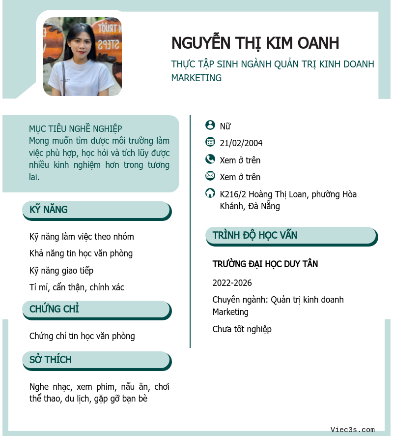 CV ứng viên
