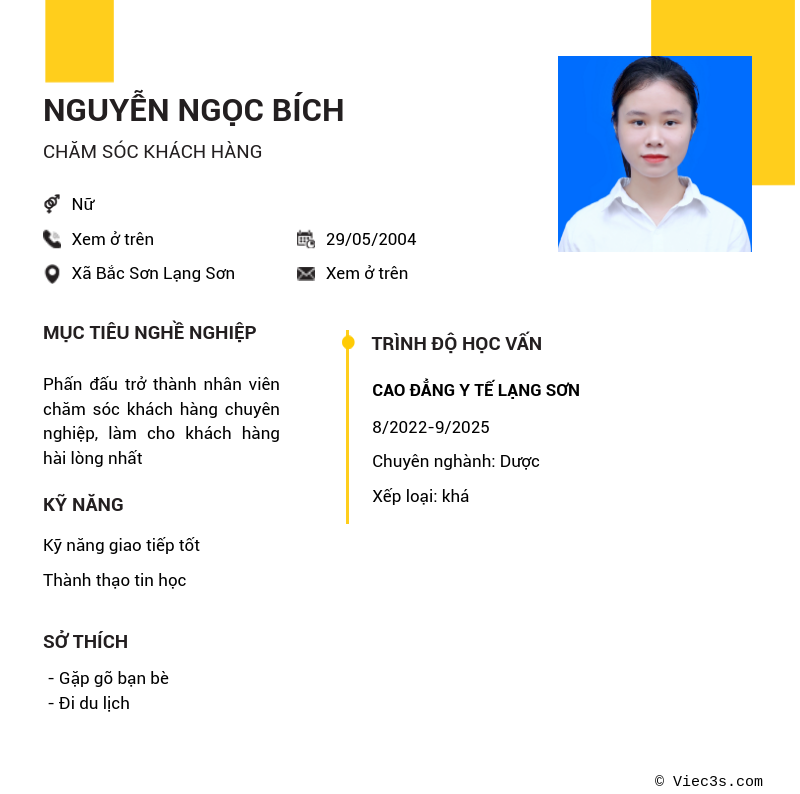 CV ứng viên