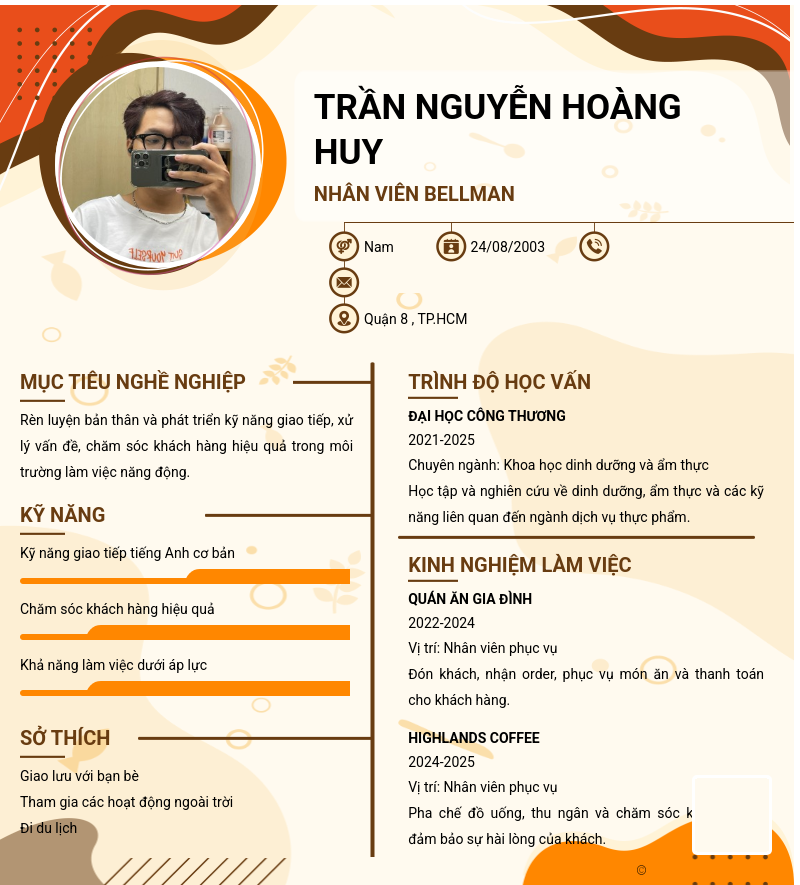 CV ứng viên