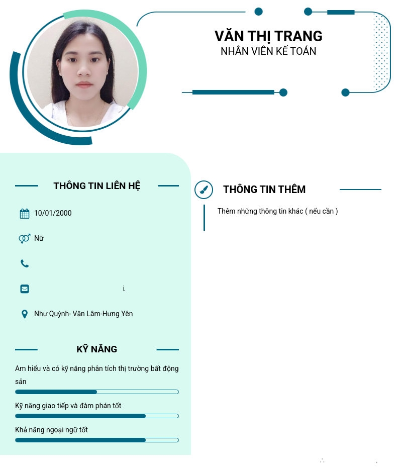 CV ứng viên