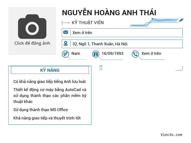 CV ứng viên