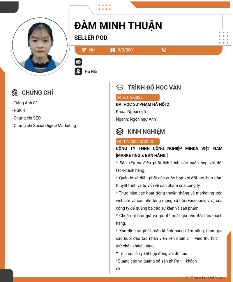 CV ứng viên