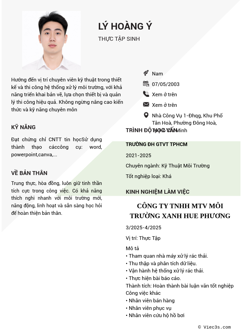 CV ứng viên