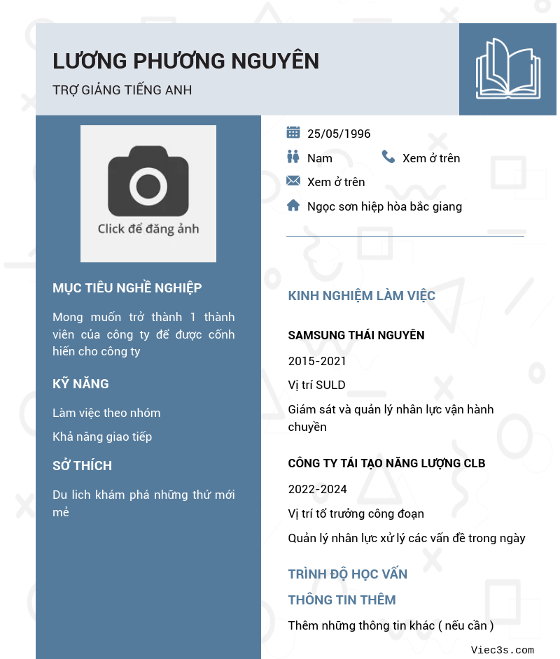 CV ứng viên