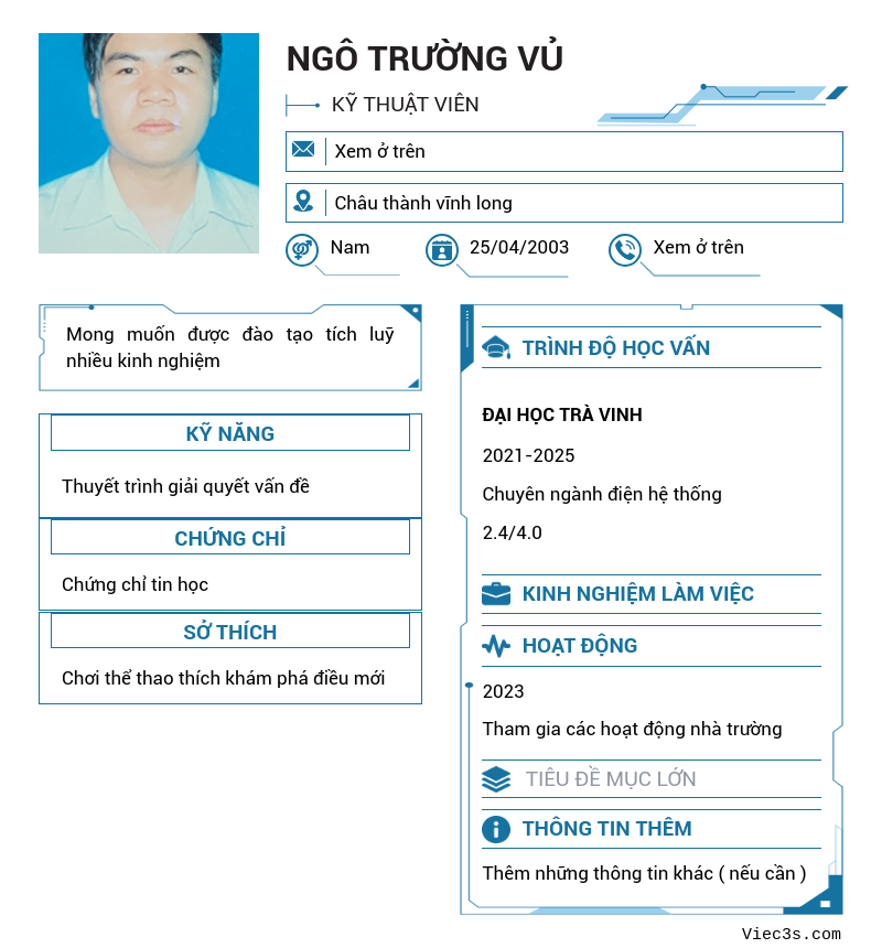 CV ứng viên