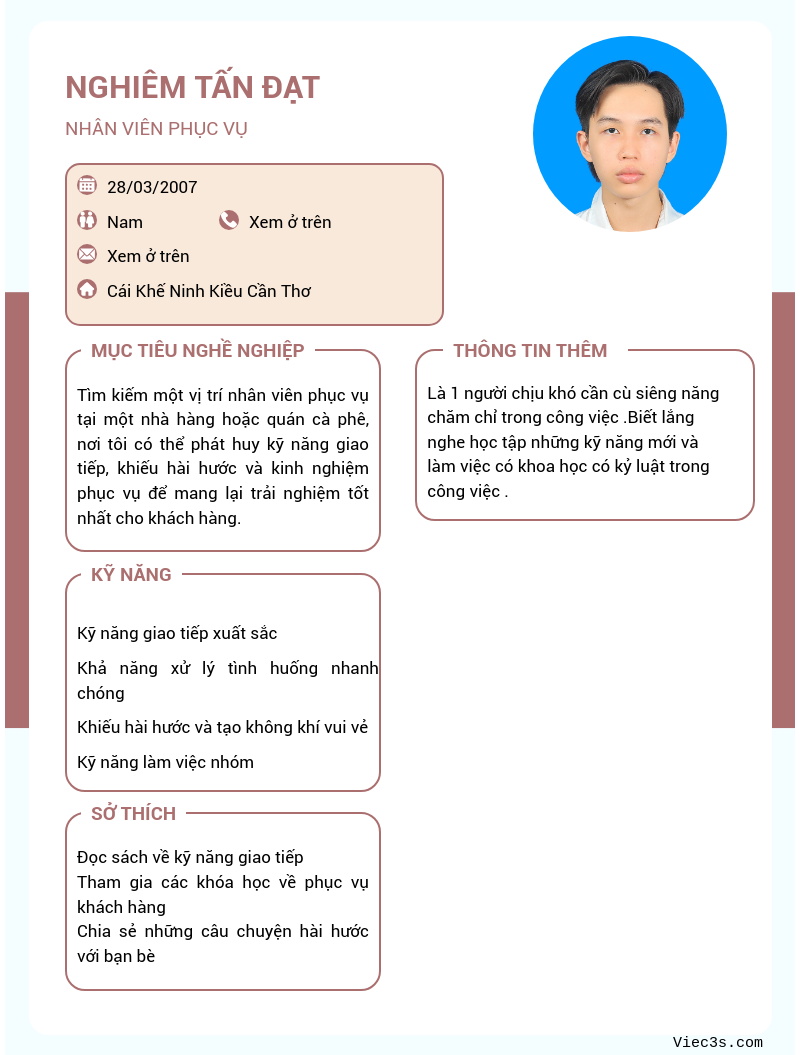 CV ứng viên