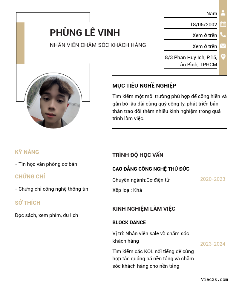 CV ứng viên