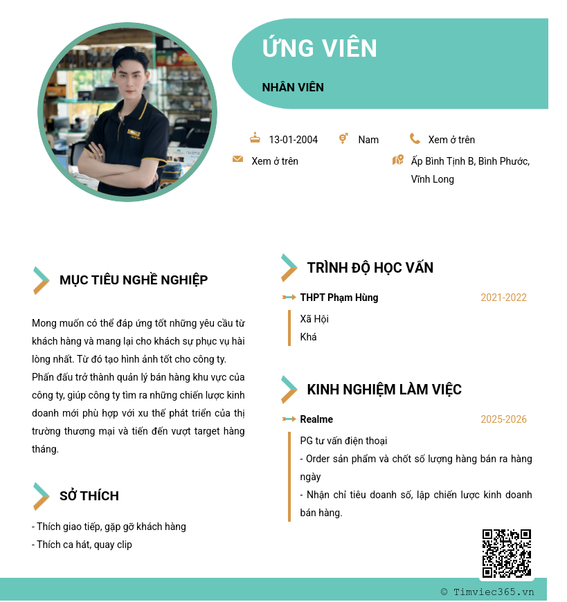 CV ứng viên