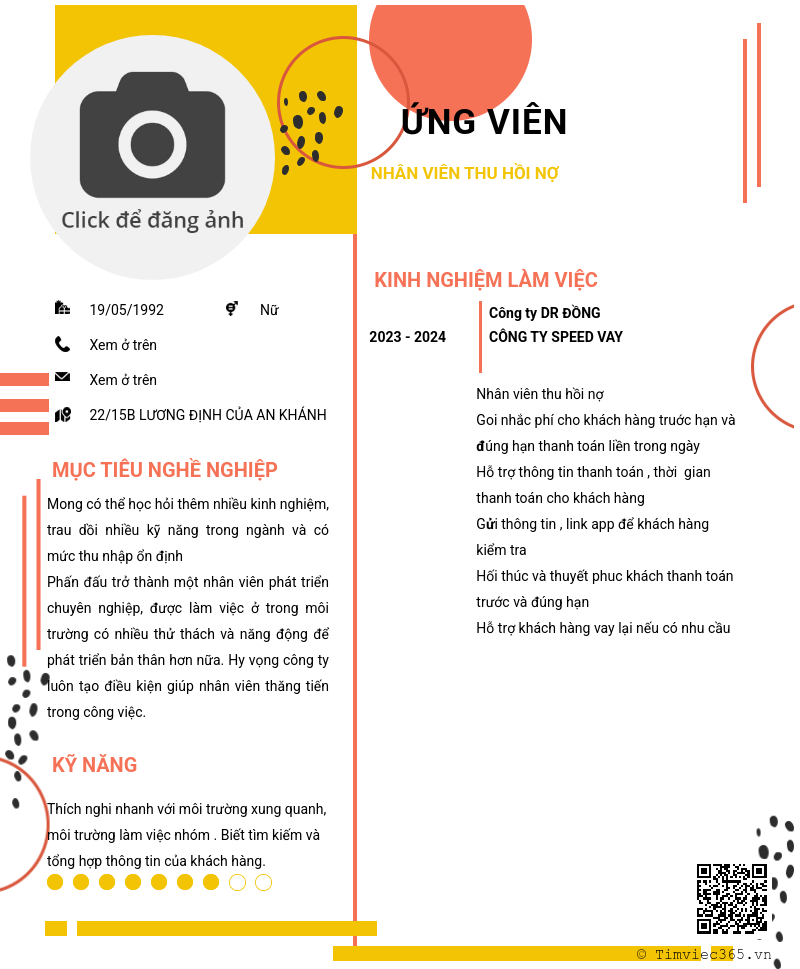 CV ứng viên