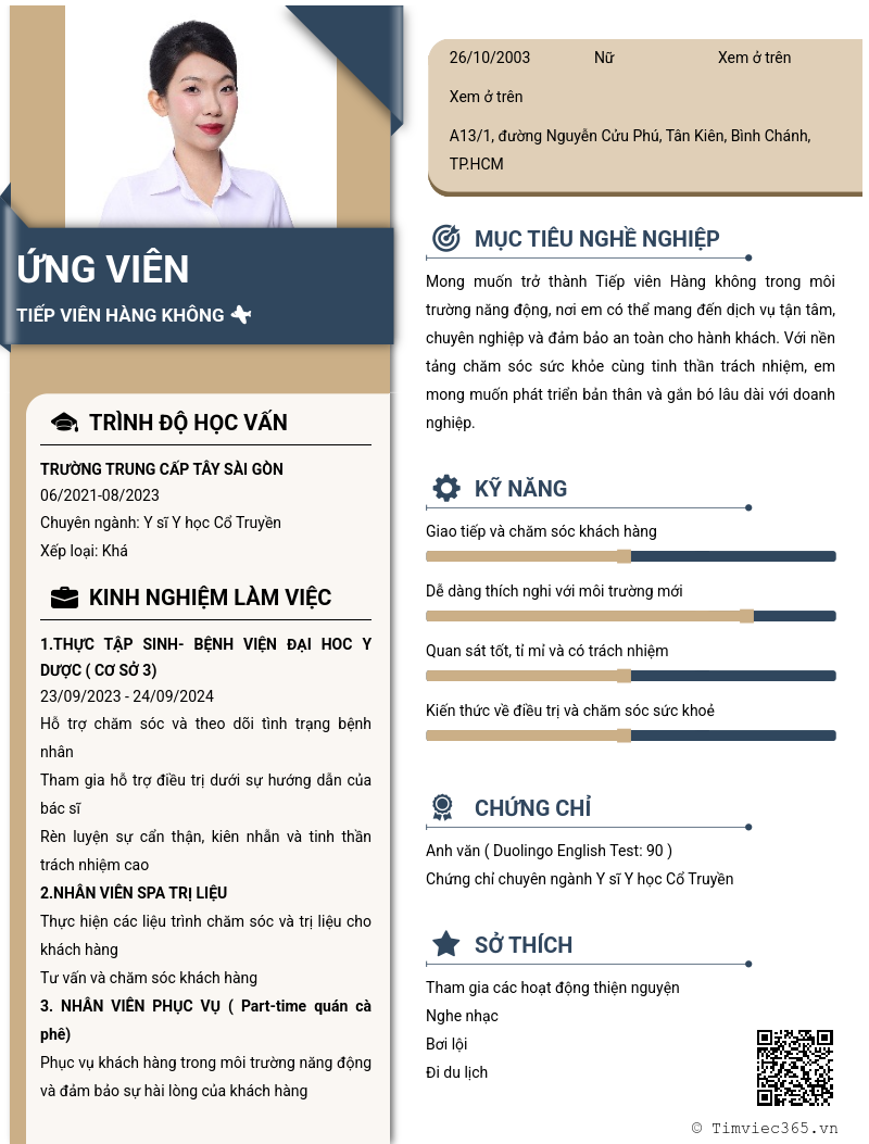 CV ứng viên