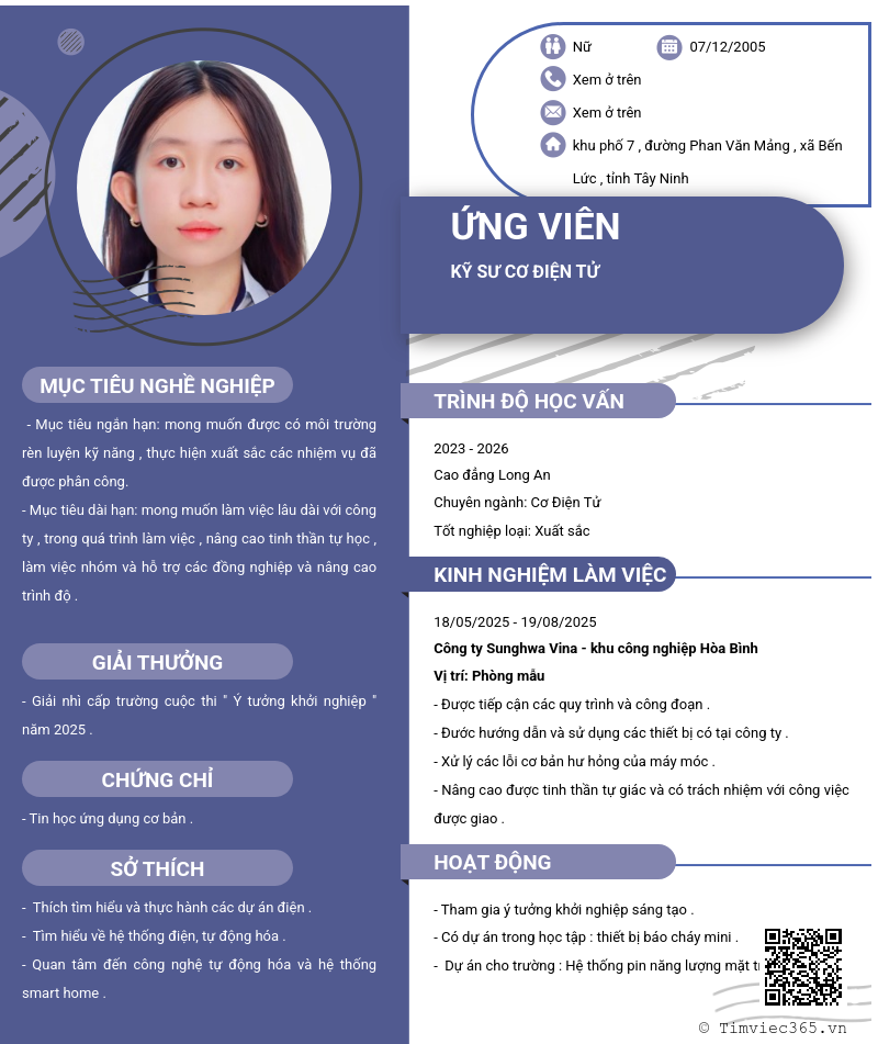 CV ứng viên