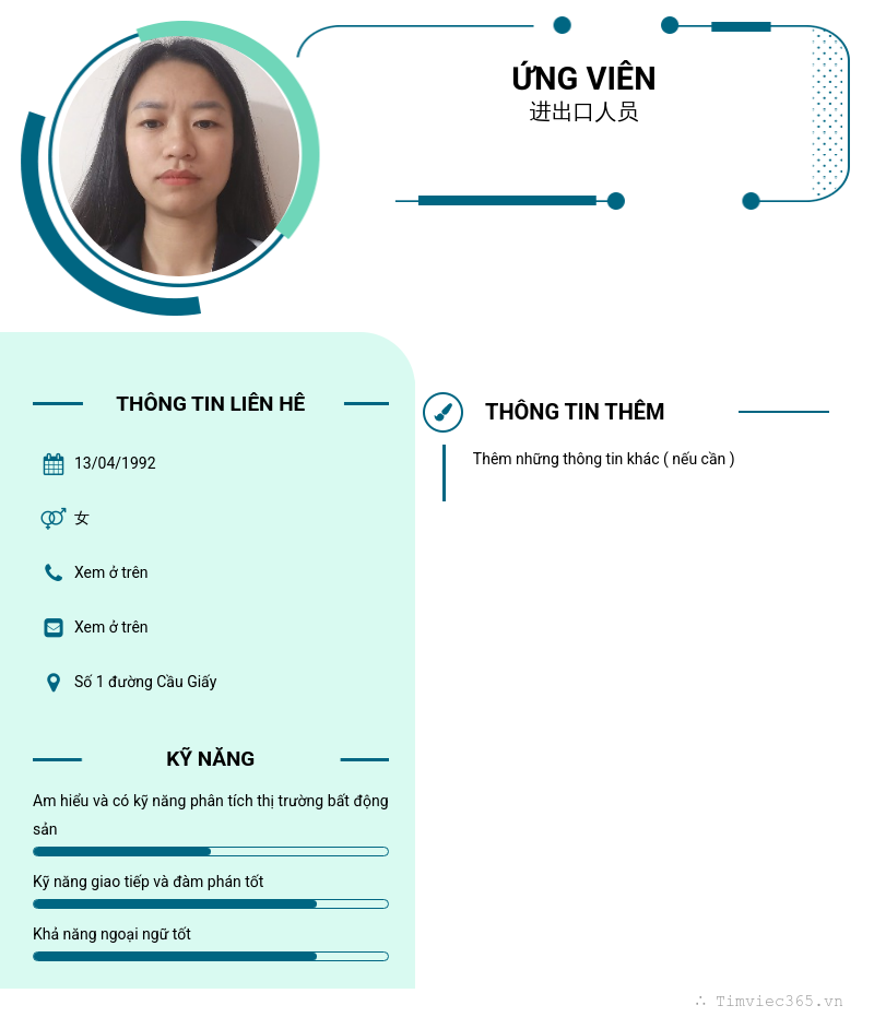 CV ứng viên