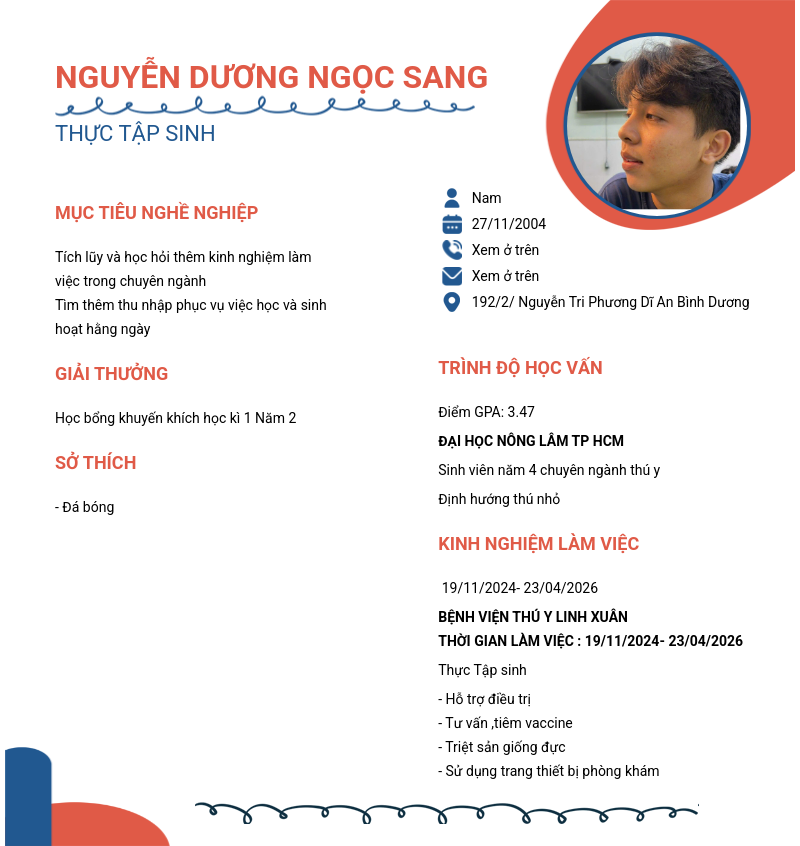 CV ứng viên