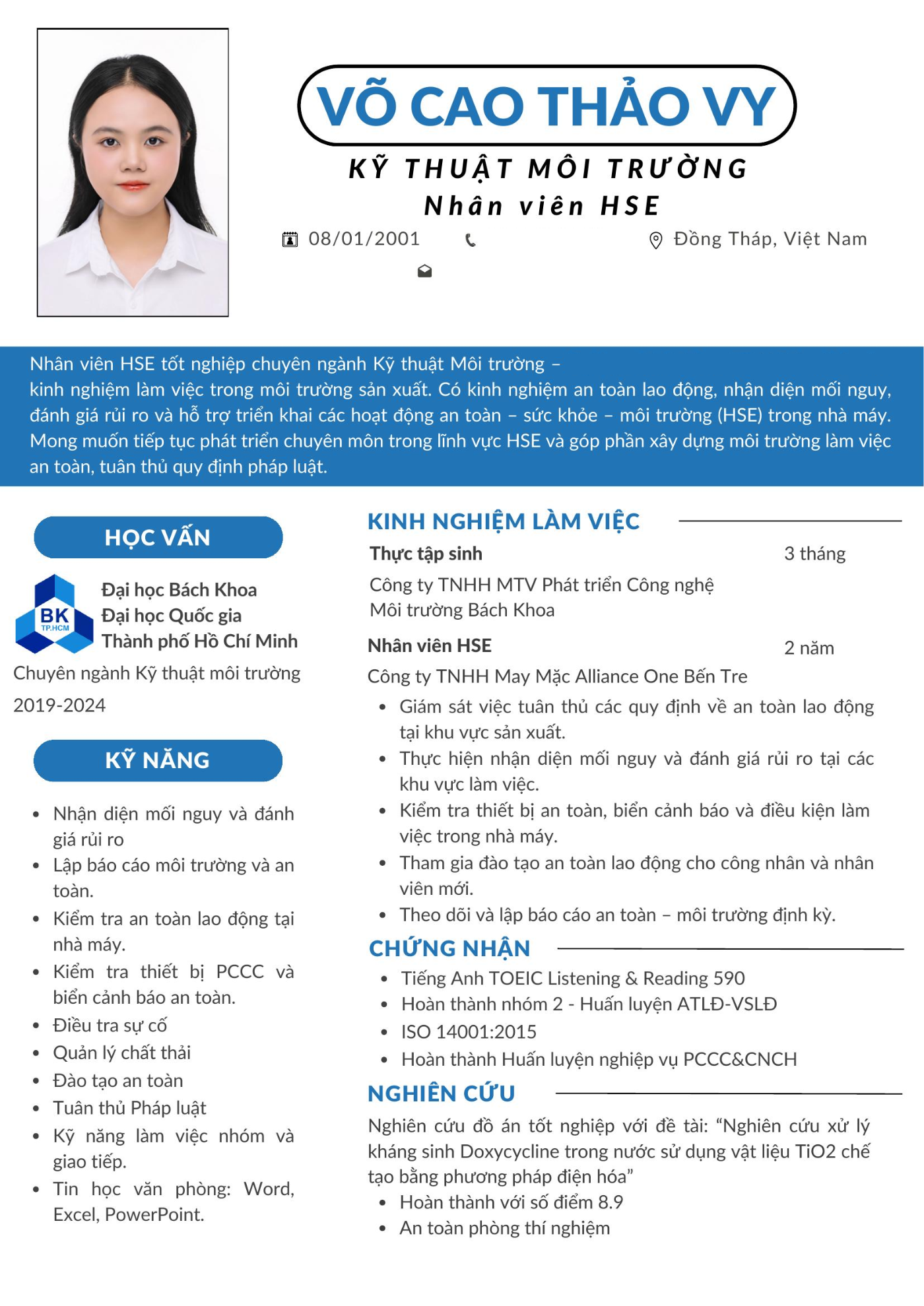 CV ứng viên