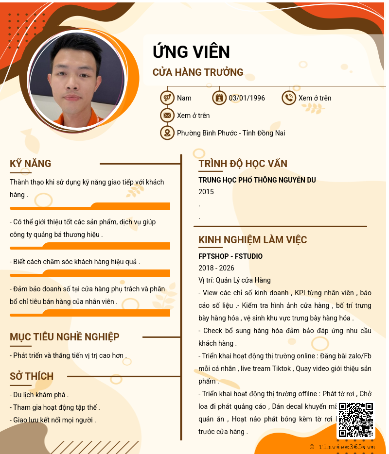 CV ứng viên