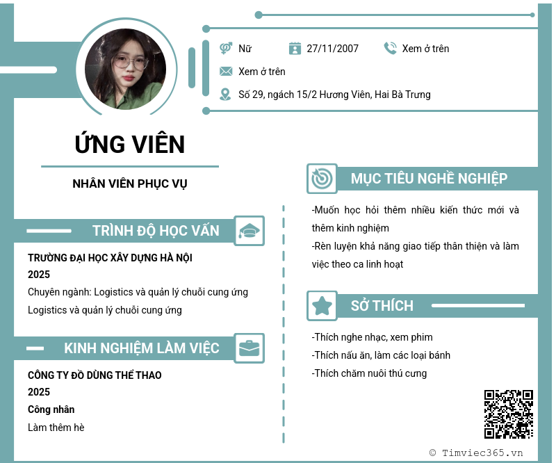 CV ứng viên