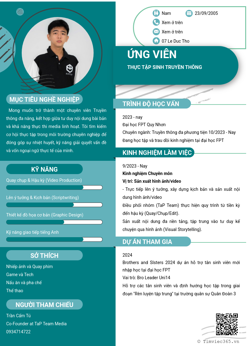 CV ứng viên