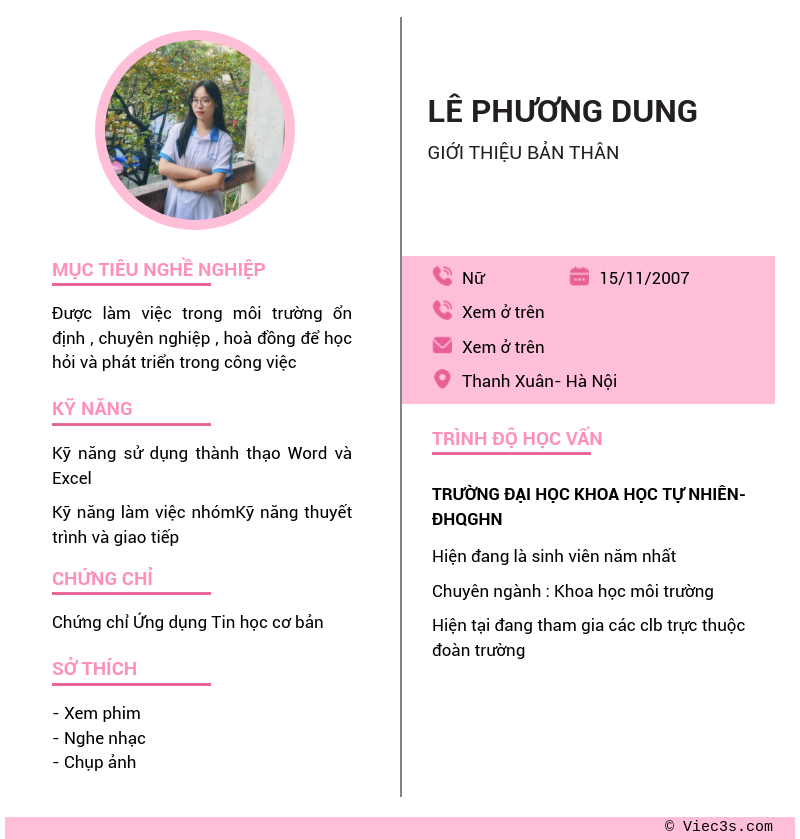 CV ứng viên