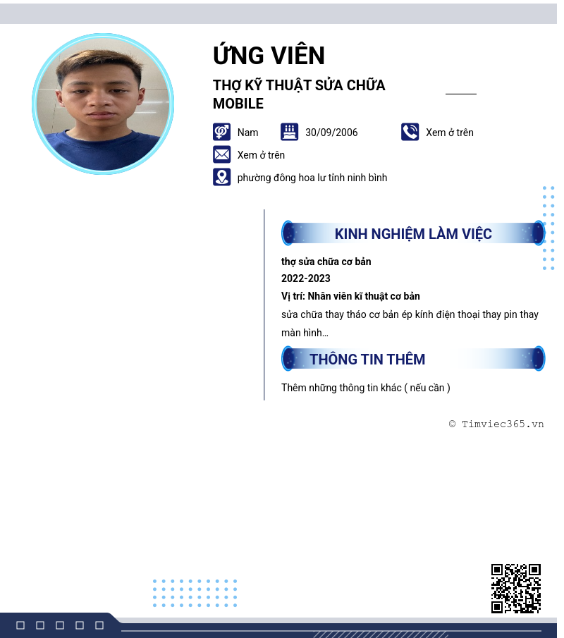 CV ứng viên