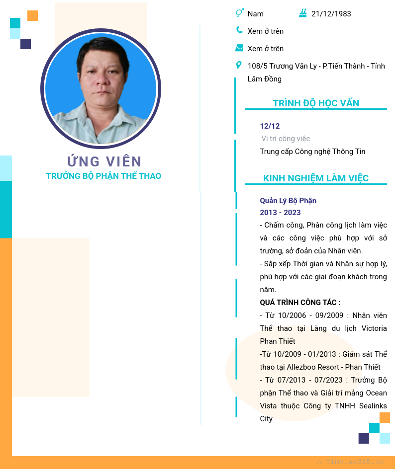 CV ứng viên