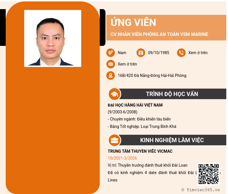 CV ứng viên