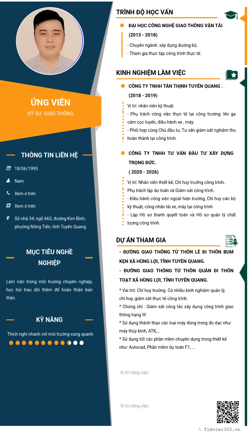 CV ứng viên
