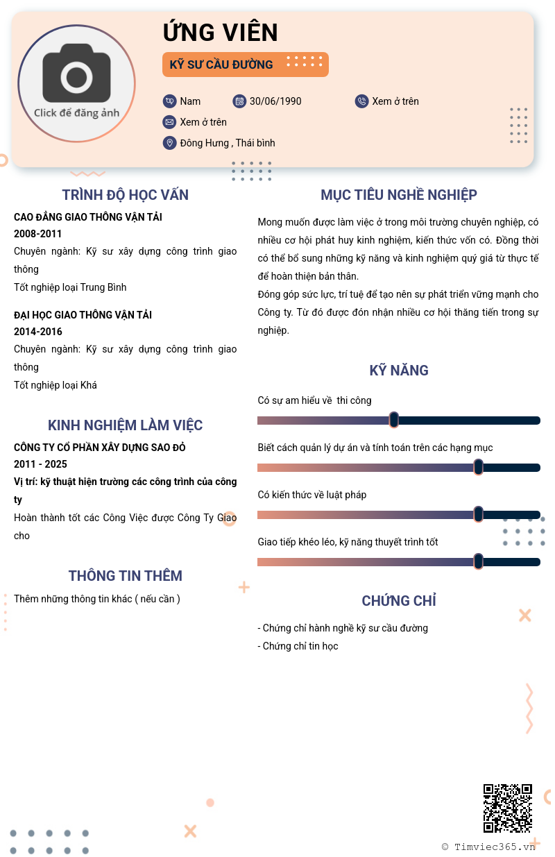 CV ứng viên