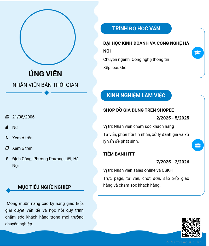 CV ứng viên