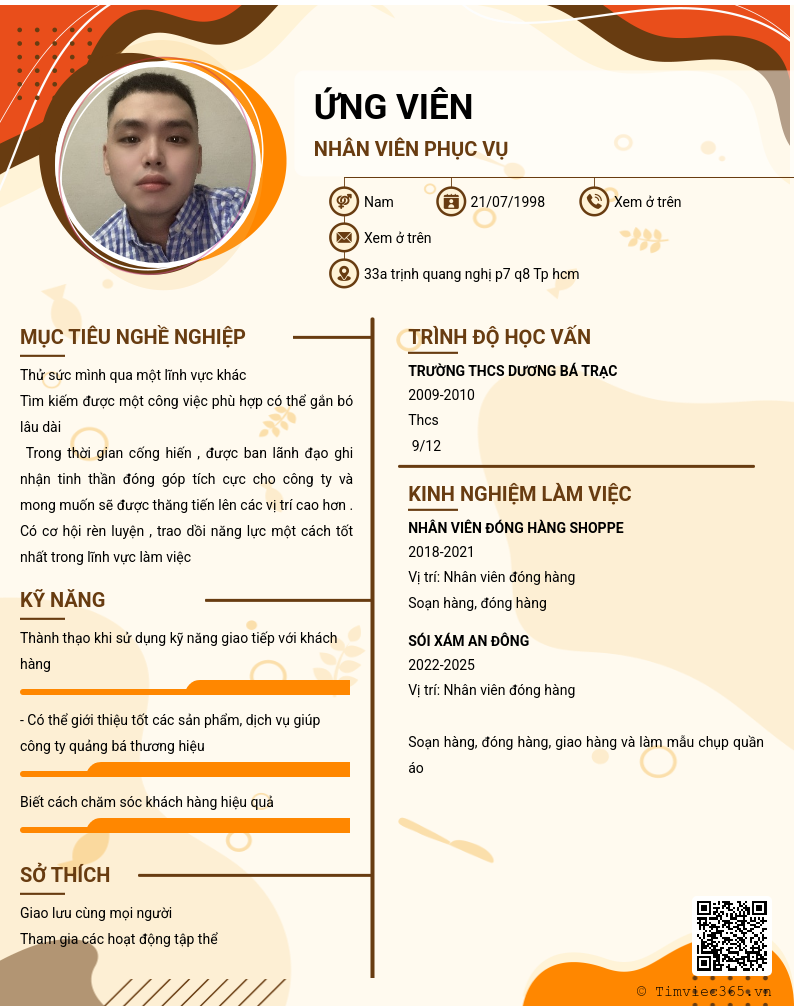 CV ứng viên