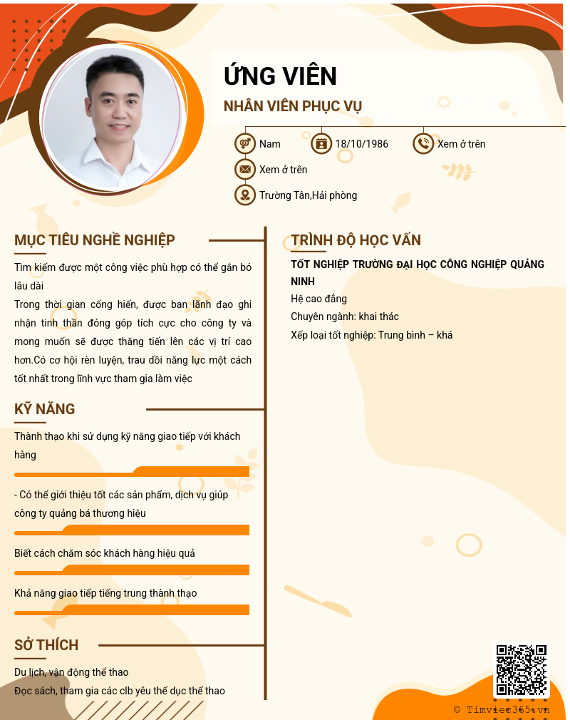 CV ứng viên