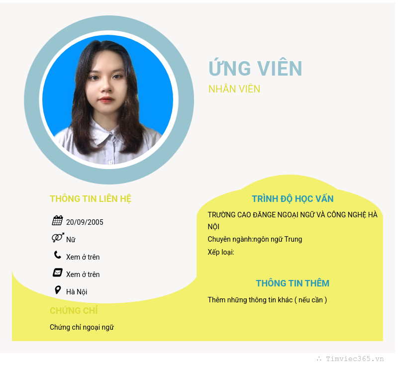 CV ứng viên