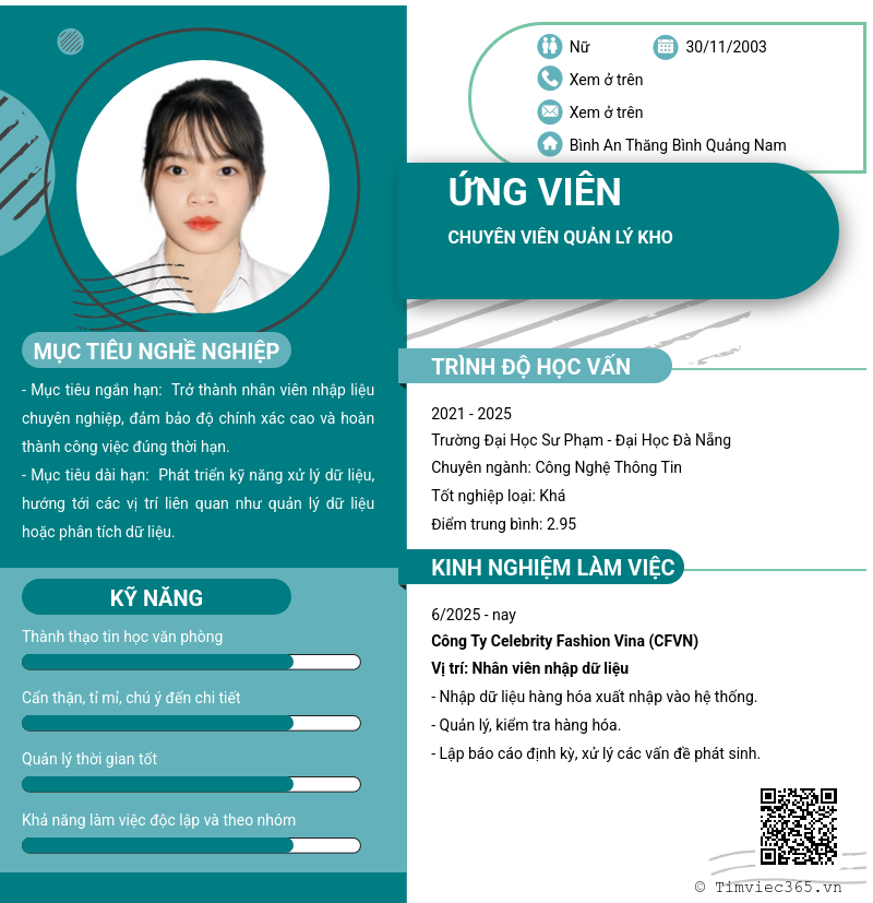 CV ứng viên