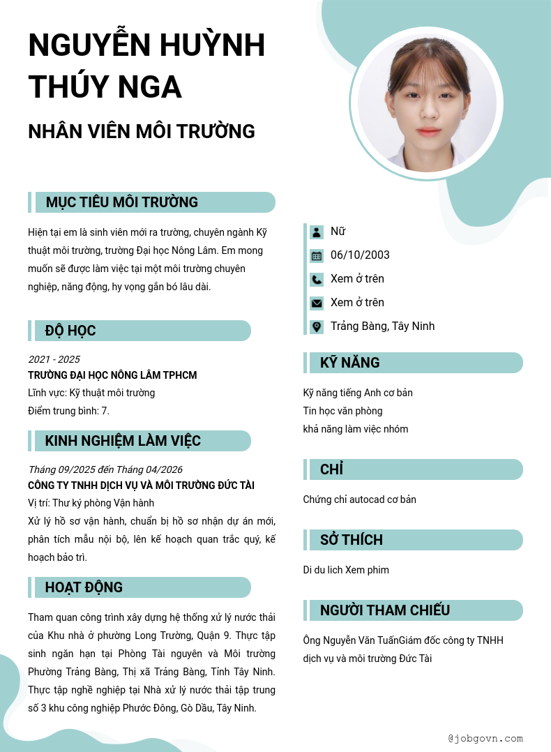 CV ứng viên