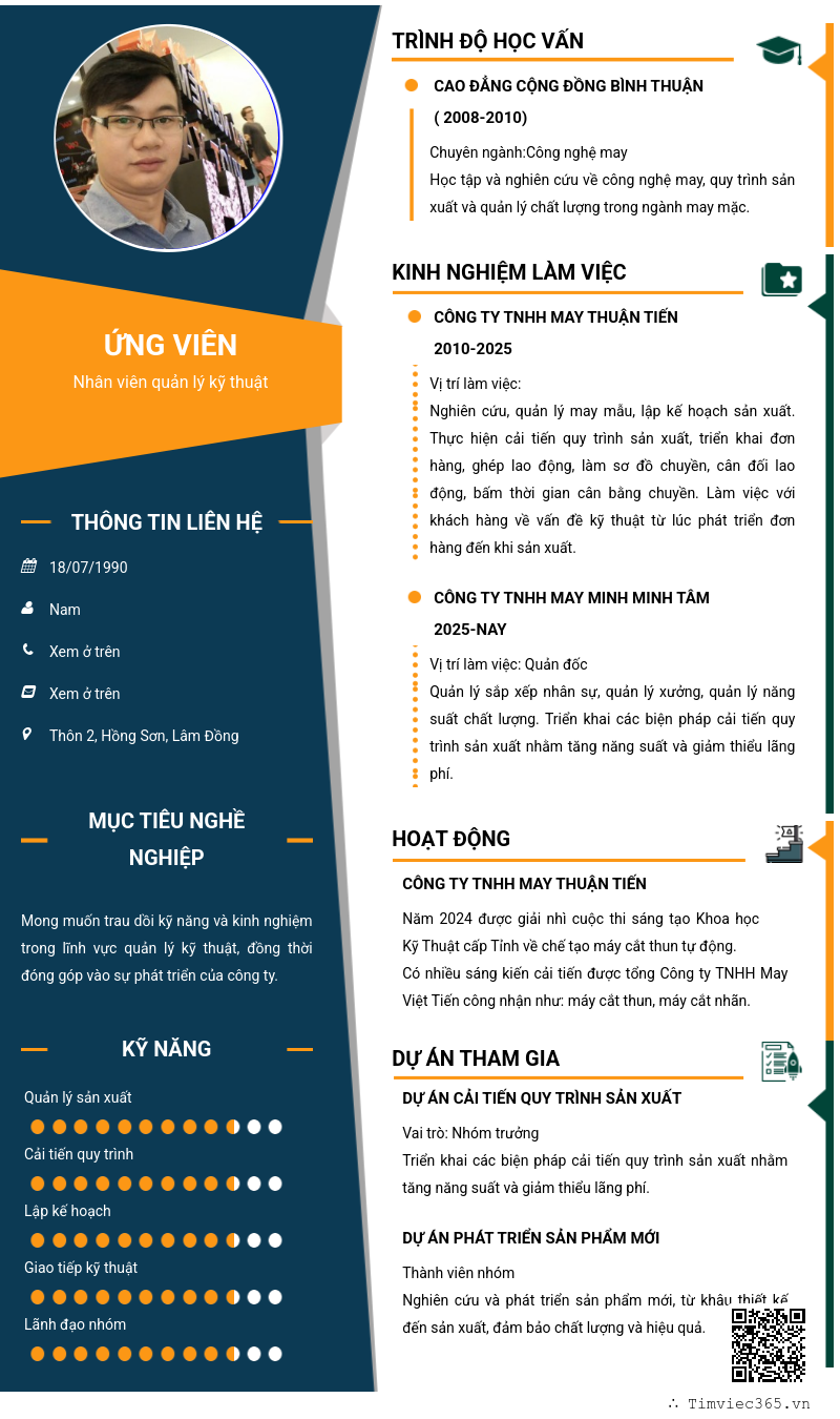 CV ứng viên