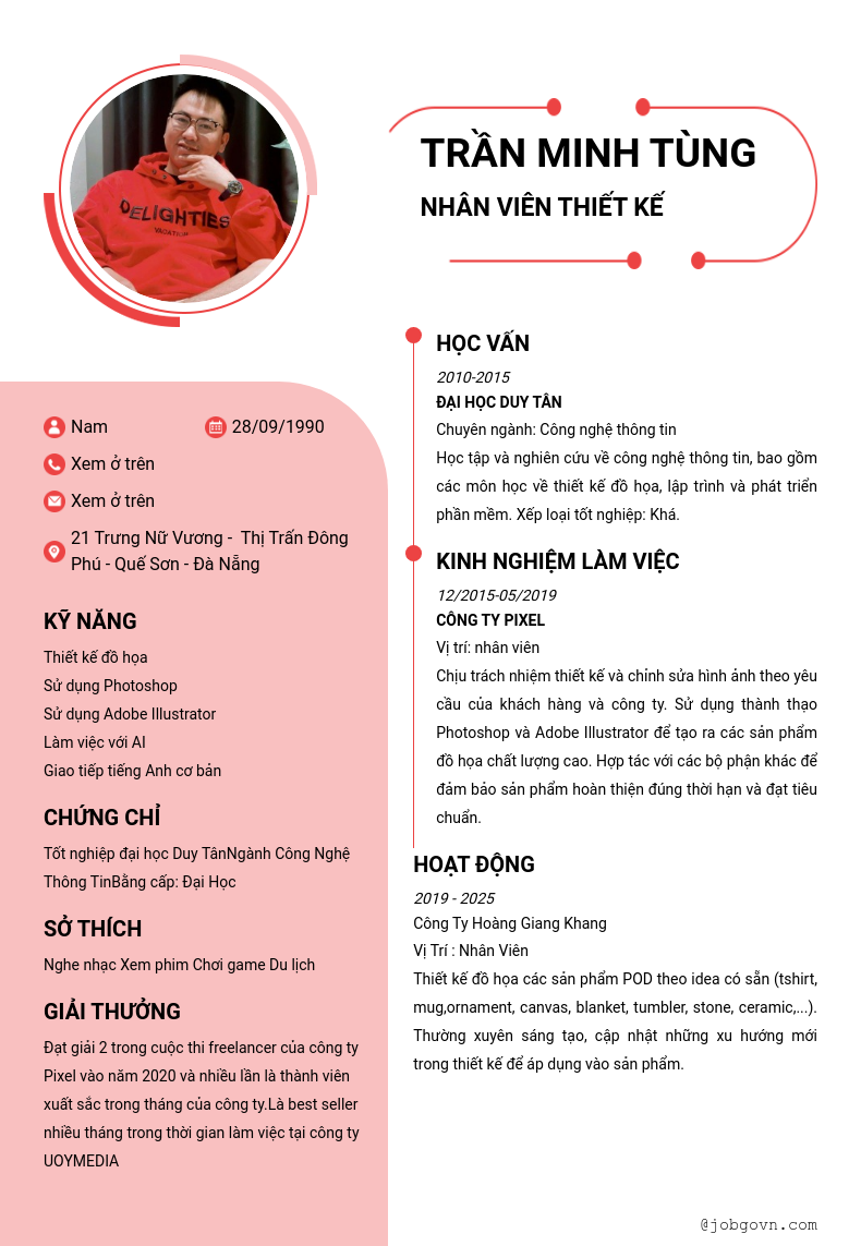 CV ứng viên