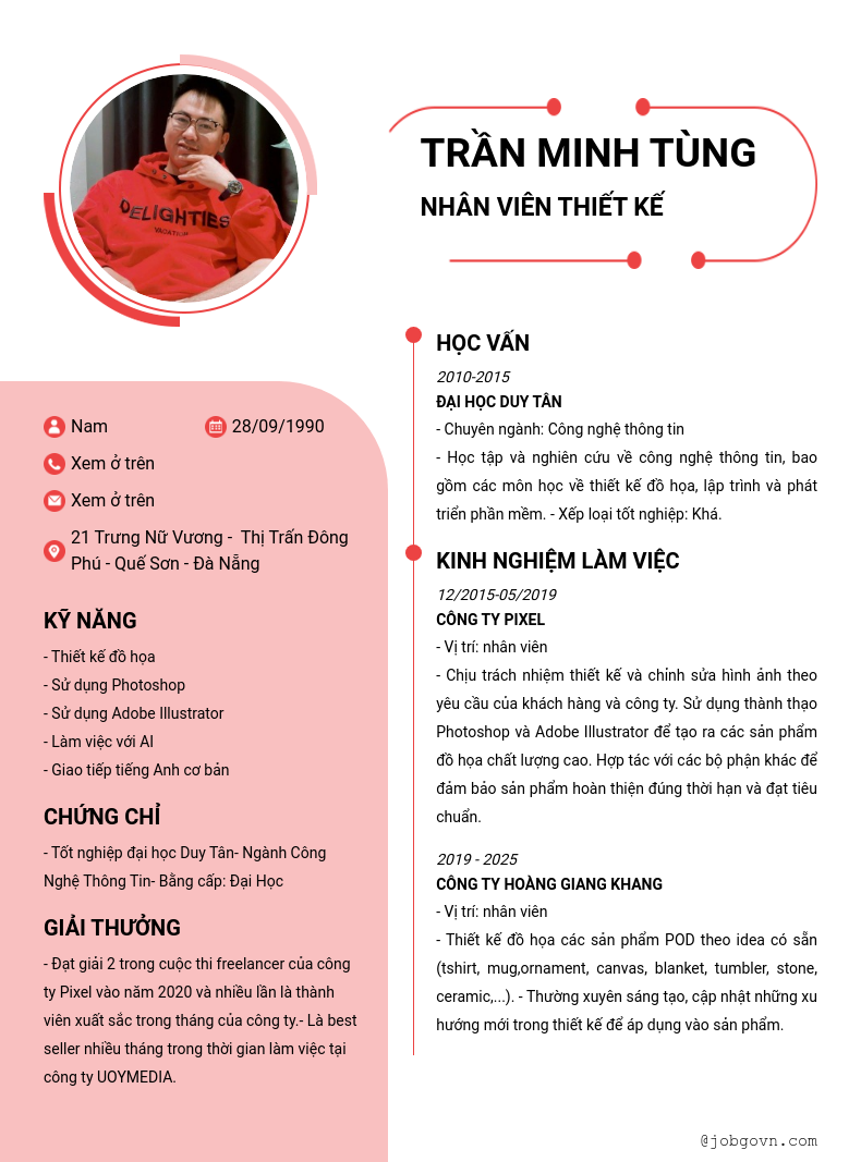 CV ứng viên