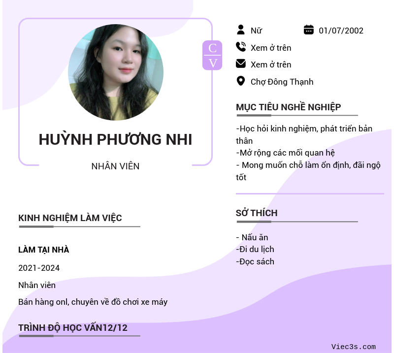 CV ứng viên